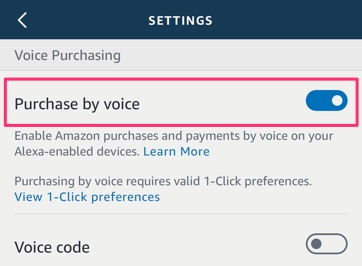 voice purchasing